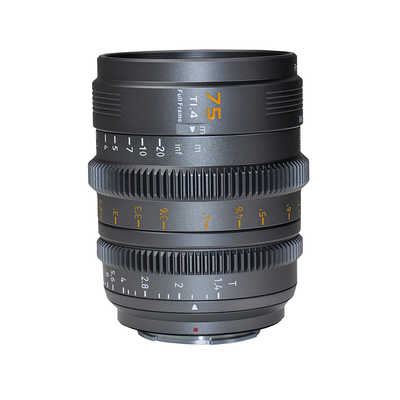 SIRUI マウント交換式シネマレンズ T1.4 Full Frame 75mm E/グレー(L