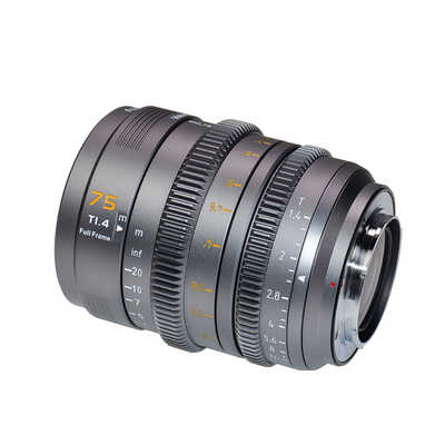 SIRUI マウント交換式シネマレンズ T1.4 Full Frame 75mm E/グレー(L