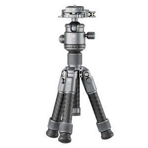 SIRUI テーブルトップ三脚 コンパクト三脚 カメラ対応 ボール雲台(3T5)付属 スマホホルダー内蔵 ［2段 / 自由雲台］ ガンメタリック 3TX-JP