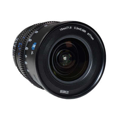 カメラレンズ　シネマレンズ　SIRUI SIRUI マウント交換式シネマレンズ T1.6 Full Frame 15mm E/ブラック(L