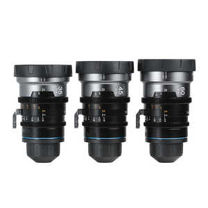 IronStar T1.9 1.5X アナモルフィックシネマレンズ ブルーフレア 3本セット IRON-3S-B+292A-JP