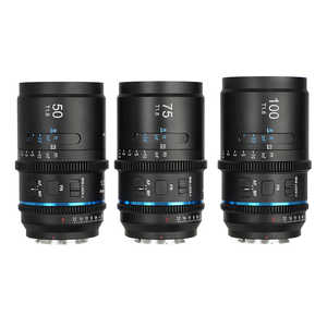 SIRUI Astra オートフォーカス アナモルフィックシネレンズT1.8 Full Frame 3本セット(50/75/100mm) L/ブルーフレア ［ライカL / 単焦点レンズ］ AST-3S-LB-JP