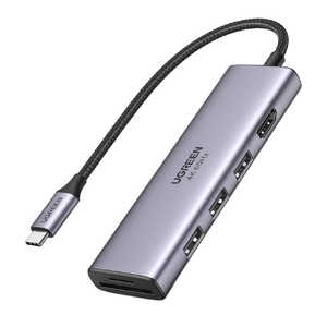 UGREEN USB Cハブ 6in1 TypeCアダプター Gary 60383