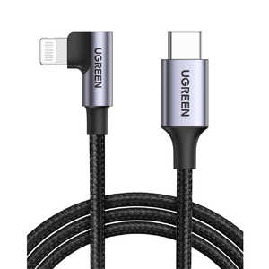 UGREEN L字 USB C to Lightning ケーブル Black 60763