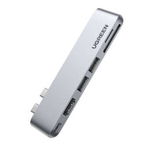 UGREEN USB Cハブ MacBook Pro Air専用 6in2 Gary ［USB3.0対応］ 80856