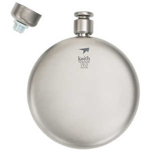 YOCABITO チタン丸形スキットル(130mL) Keith Titanium Ti9303