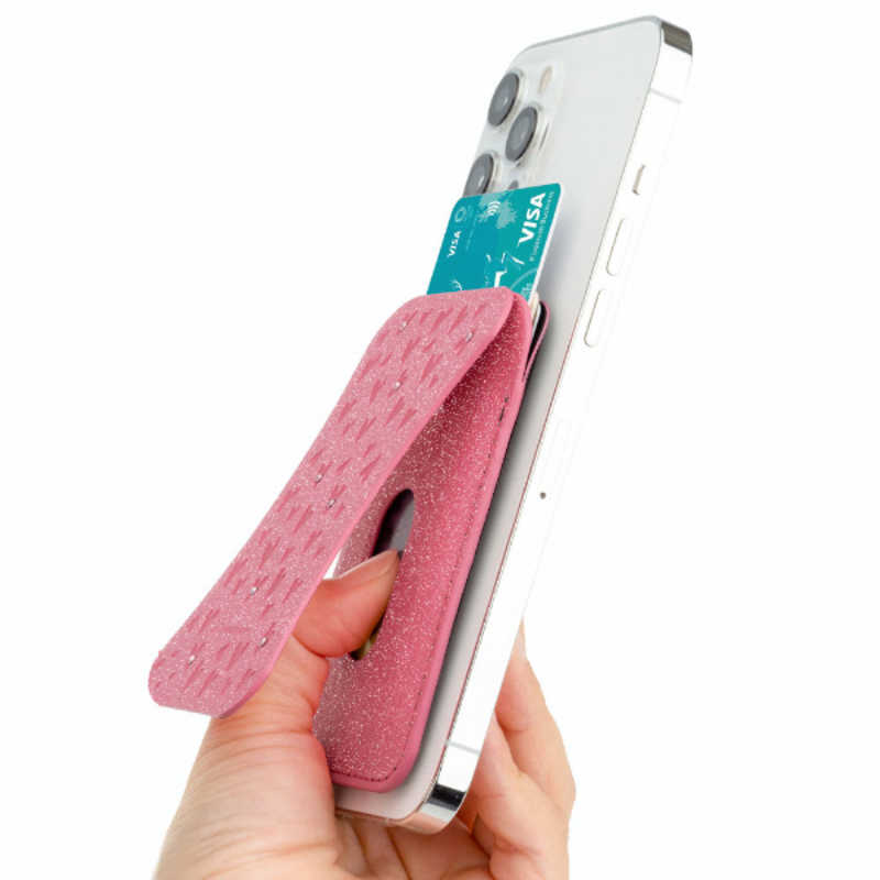 AREA AREA Magsafe対応 iPhone 背面取付け カードホルダー&スタンド エアリア ピンク KXBPWPK KXBPWPK