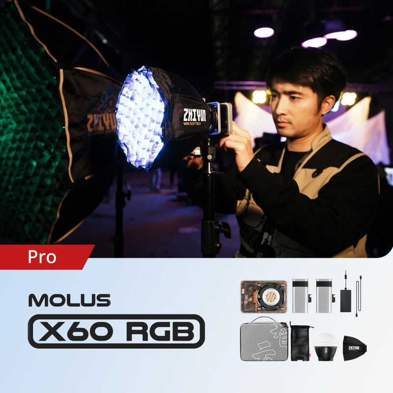 ZHIYUN ZHIYUN LEDライト MOLUS X60 RGB PRO COB Light X60RGBPROCOB X60RGBPROCOB