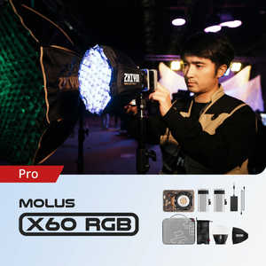 ZHIYUN LEDライト MOLUS X60 RGB PRO COB Light X60RGBPROCOB