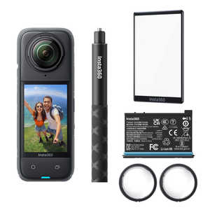 INSTA360 360륫 Insta360 X4 󥭥å 4Kб / ɿ ֥å CINSABMA-X414