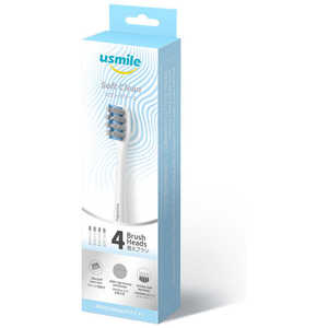 USMILE usmile PRO03 ソフトクリーン 替えブラシ(ホワイト) ［4本入］ PRO03WHEC