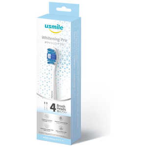 USMILE usmile PCB01 ホワイトニング プロ 替えブラシ(ホワイト) ［4本入］ PCB01WHEC