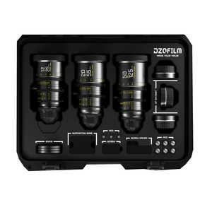 DZOFILM カメラレンズ Pictor Zoom 3個レンズキット 12-25mm/20-55mm/50-125mm T2.8 ブラック(保護ケース付き) 7220001B/2B/4B-Kit DZOFILM カメラレンズ Pictor Zoom 3個レンズキット 12-25mm/20-55mm/50-125mm T2.8 ブラック(保護ケース付き) 7220001B/2B/4B-Kit