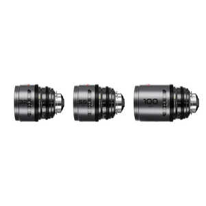 DZOFILM Pavo2x アナモルフィックプライム 3本セットB(32/55/100mm T2.1/ニュートラルコーティング/PL＆EFマウント/メートル表記) DZO-PAB3PLMN