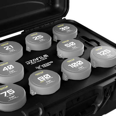 DZOFILM Vespid プライムレンズ ハードケース 10個収納 DZO-CaseV10