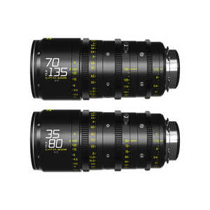 DZOFILM カメラレンズ Catta Ace Zoom シネマズームレンズ バンドル PL/EFマウント35-80mm＆70-135mm T2.9 ブラック DZO-FFCattaA-BUNDLE