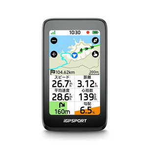 IGPSPORT �y�ʔ��^ ���]�ԗp�i�r �T�C�N���R���s���[�^ GPS�T�C�R�� 3�C���` �J���[�^�b�`�X�N���[������ �u���b�N BiNaviAir