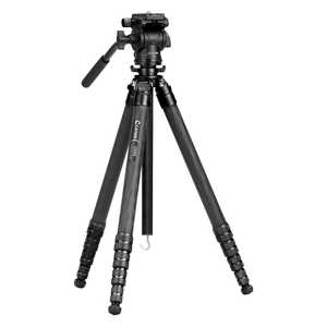 CAYER カーボン製軽量三脚 ［5段 / 2WAY雲台］ ブラック CAYER-CH35S1BK