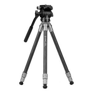 CAYER カーボン製軽量三脚 ［3段 / 2WAY雲台］ グレー CAYER-CH10LS1GR