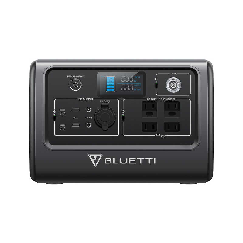 BLUETTI BLUETTI ポータブル電源 スチールグレー [716Wh/12出力 /ソーラーパネル(別売)]  EB70S EB70S