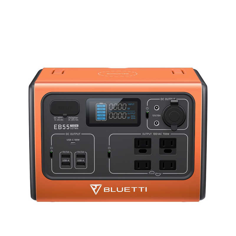 BLUETTI BLUETTI ポータブル電源 オレンジ [537Wh/13出力 /ソーラーパネル(別売)]  EB55 EB55