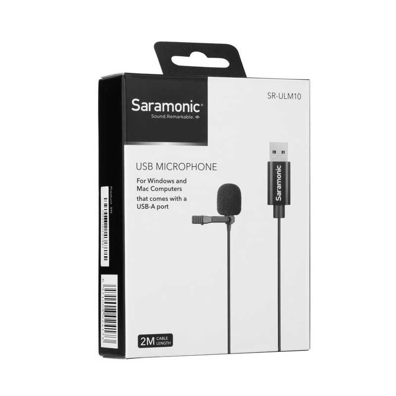 SARAMONIC SARAMONIC USBラベリアマイク Saramonic PC/MAC対応 USB-A接続 ケーブル2m SR-ULM10 SR-ULM10