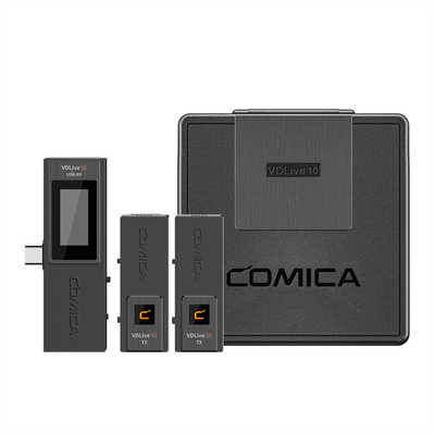 COMICA VDLive10 USB 2.4 ワイヤレス多機能USBマイク Black