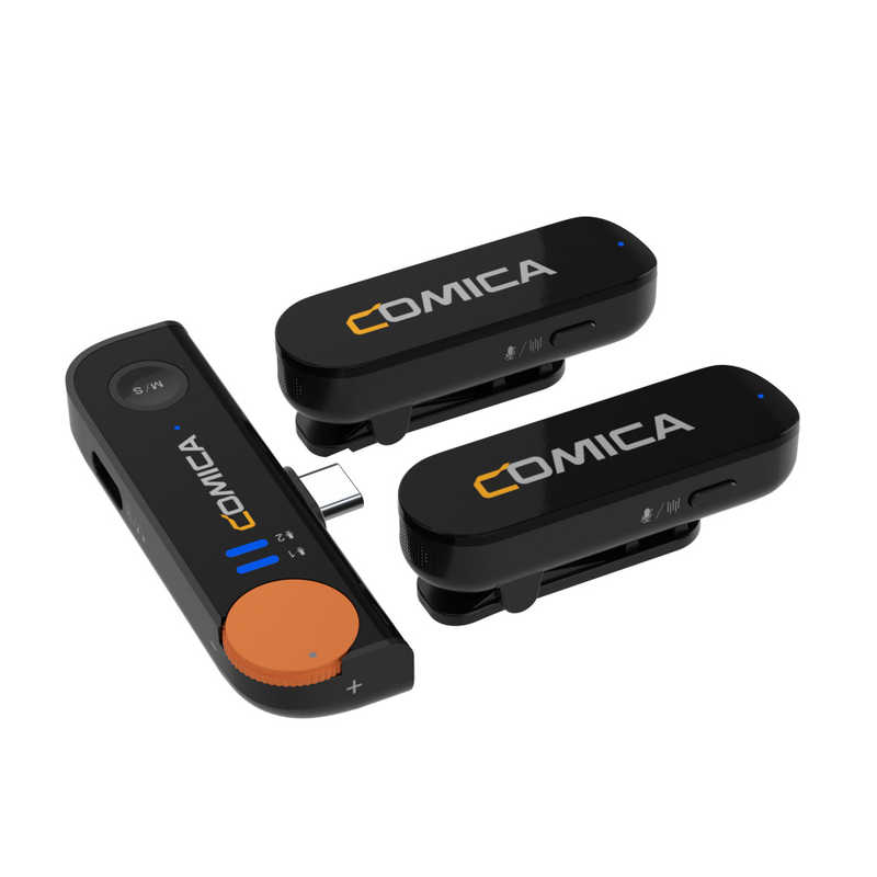 COMICA COMICA 2.4G デュアルチャンネル ミニワイヤレスマイク(タイプC) ブラック VimoS-UC-B VimoS-UC-B