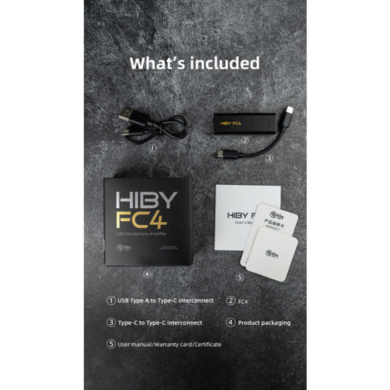HIBY HIBY 小型DAC/ヘッドホンアンプ [ハイレゾ対応 /DAC機能対応] FC4 FC4