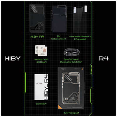 HIBYMUSIC ハイレゾポータブルプレーヤー R4 BLACK の通販