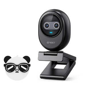 EMEET �E�F�u�J���� 4K �f���A���J���� AI�I�[�g�t�H�[�J�X �m�C�Y�L�����Z�����O�}�C�N USB-C/USB-A�ڑ� Piko �u���b�N E3141
