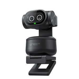 EMEET �E�F�u�J���� 4K PTZ�J���� AI�����ǐ� �I�[�g�t�H�[�J�X �m�C�Y�L�����Z�����O�}�C�N �W�F�X�`���[���� 2���W���o�� PIXY �u���b�N E3138