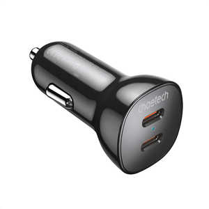 CHOETECH Type-C 2ポート 40W カーチャージャー ブラック TC0008 CHOETECH Type-C 2ポート 40W カーチャージャー ブラック TC0008