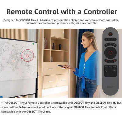 OBSBOT スマートリモコン 2 TINYシリーズと互換性 USBレシーバー接続