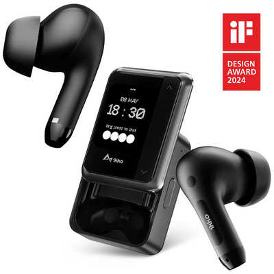 IKKO AIスマートTWSイヤフォン ActiveBuds ブラック ［ワイヤレス(左右
