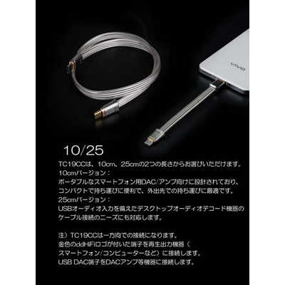 DDHIFI TC19CC Gold 10cm TC19CCGOLD10CM の通販 - カテゴリ