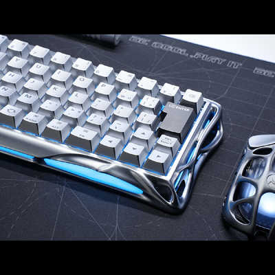 GRAVASTAR ゲーミングキーボード GS V60 PRO-XTAL-SLV-JP ［有線