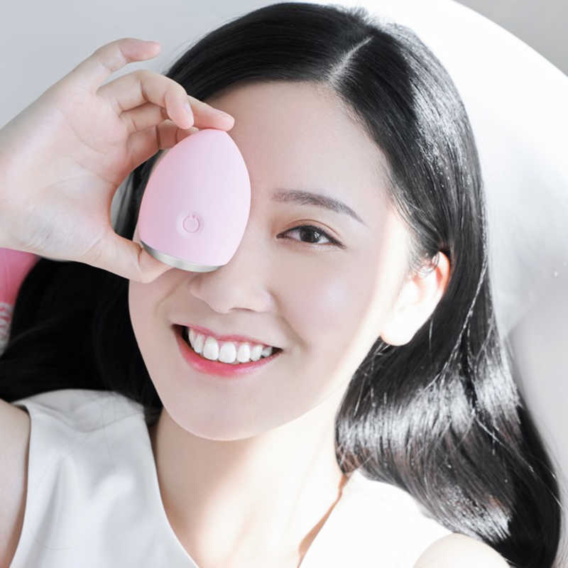 SHENZHENLEVETOPTEC SHENZHENLEVETOPTEC たまご型温熱目元ケア美顔器 EYE WARMER EGG レモンイエロー DZ04ALY DZ04ALY