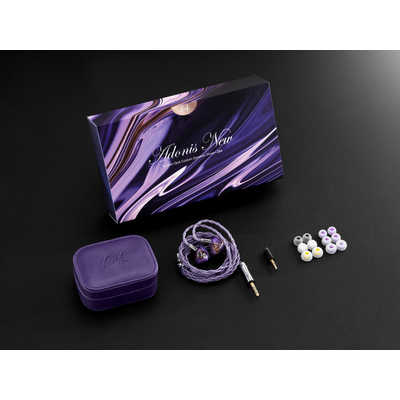 QOA ハイレゾ対応イヤホン パープル Adonis New の通販