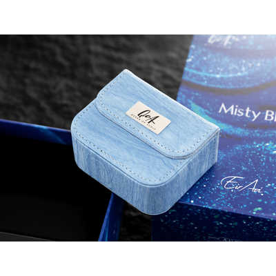 QOA イヤホン カナル型 藍井エイルコラボモデル ブルー Misty Blue [φ3