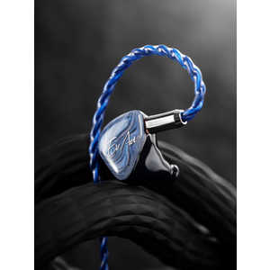 QOA イヤホン カナル型 藍井エイルコラボモデル ブルー Misty Blue [φ3.5mm ミニプラグ]