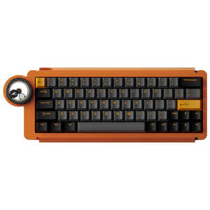 KIBU Angry Miao Dry Studio ゲーミングキーボード(ラピットトリガー対応) ice ring 63 RT (英語配列) Starburst Orange ［有線/USB］ ICERING-Org