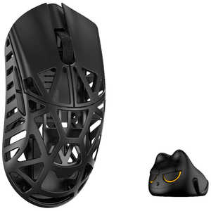 KIBU ゲーミングマウス Beast X Pro Mini ［光学式 / 有線/無線(ワイヤレス) / 5ボタン / USB］ Black(Side slits) WL-BXMINIPRO-BLK-O