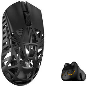 KIBU ゲーミングマウス Beast X Pro ［光学式 / 有線/無線(ワイヤレス) / 5ボタン / USB］ Black(Side slits) WL-BXPRO-BLK-O