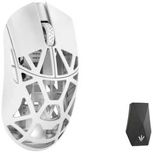 KIBU ゲーミングマウス Beast X Max ［光学式 / 有線/無線(ワイヤレス) / 5ボタン / USB］ Milky White(Solid sides) WL-BXMAX-MW-O-NH