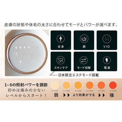 JOVS MINI 脱毛器 ホワイト Amazon | JOVS Mini 脱毛器 コードレス VIO対応 美顔器 エステモード