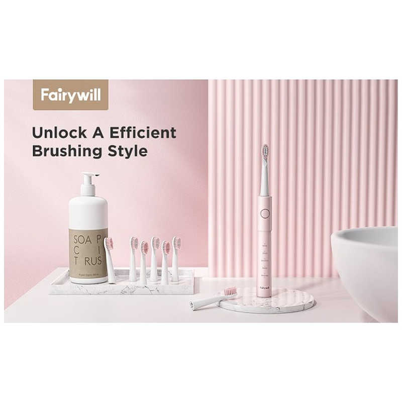 FAIRYWILL FAIRYWILL 電動歯ブラシ Fairywill ピンク [振動式 /AC100V-240V] E11 E11
