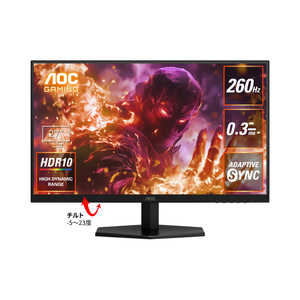 AOC Fast IPS/260/0.3ms [ 27 / WQHD(25601440) / 磻 ] Q27G42ZE/11