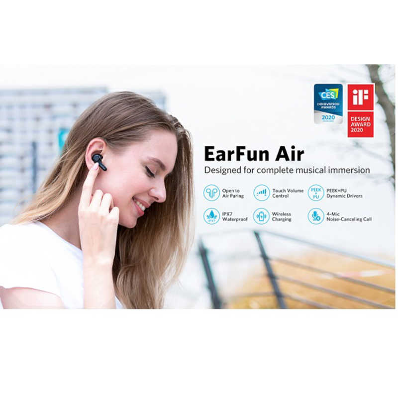 EARFUN EARFUN フルワイヤレスイヤホン リモコン・マイク対応 EarFunAir EarFunAir