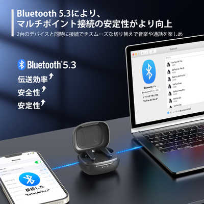EARFUN フルワイヤレスイヤホン ノイズキャンセリング対応